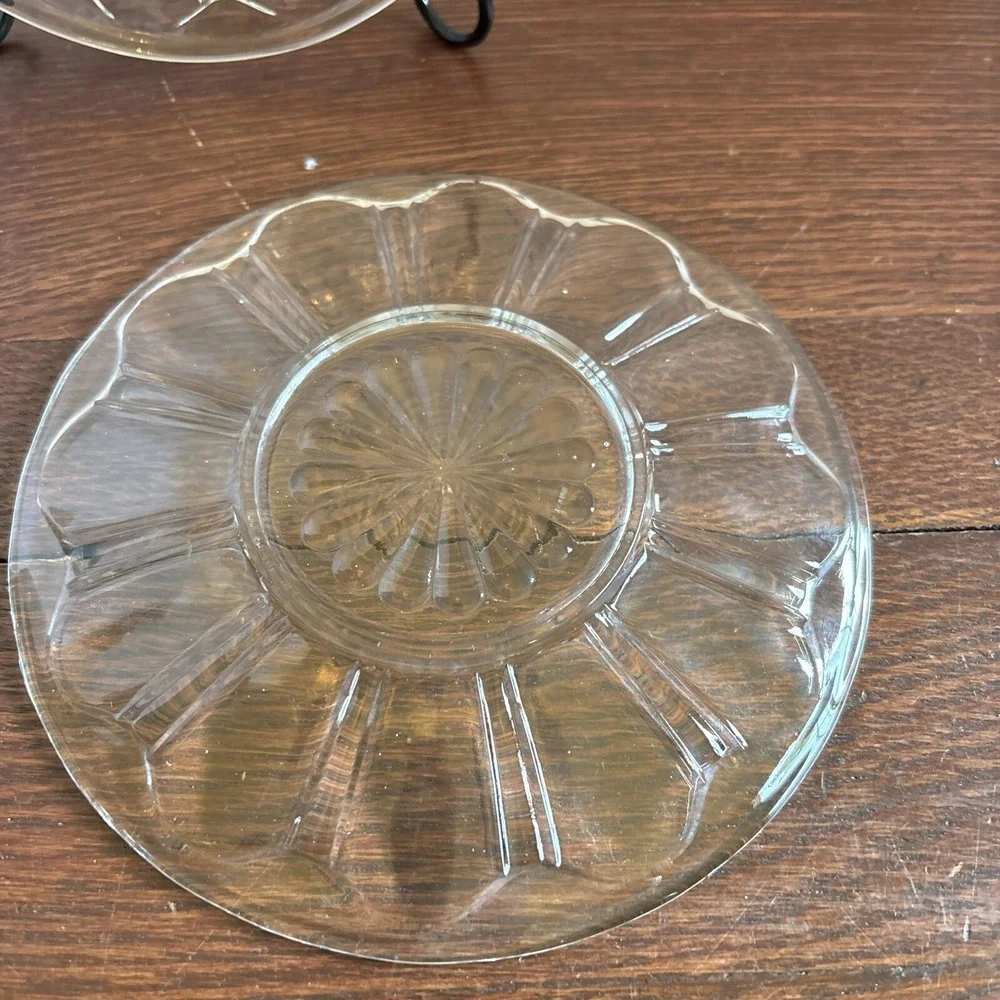 Anchor  Hocking Colonial Rib Clear 6